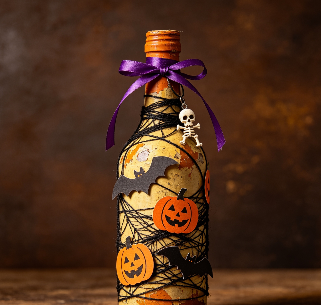 Old Wine Bottle Crafts for Halloween