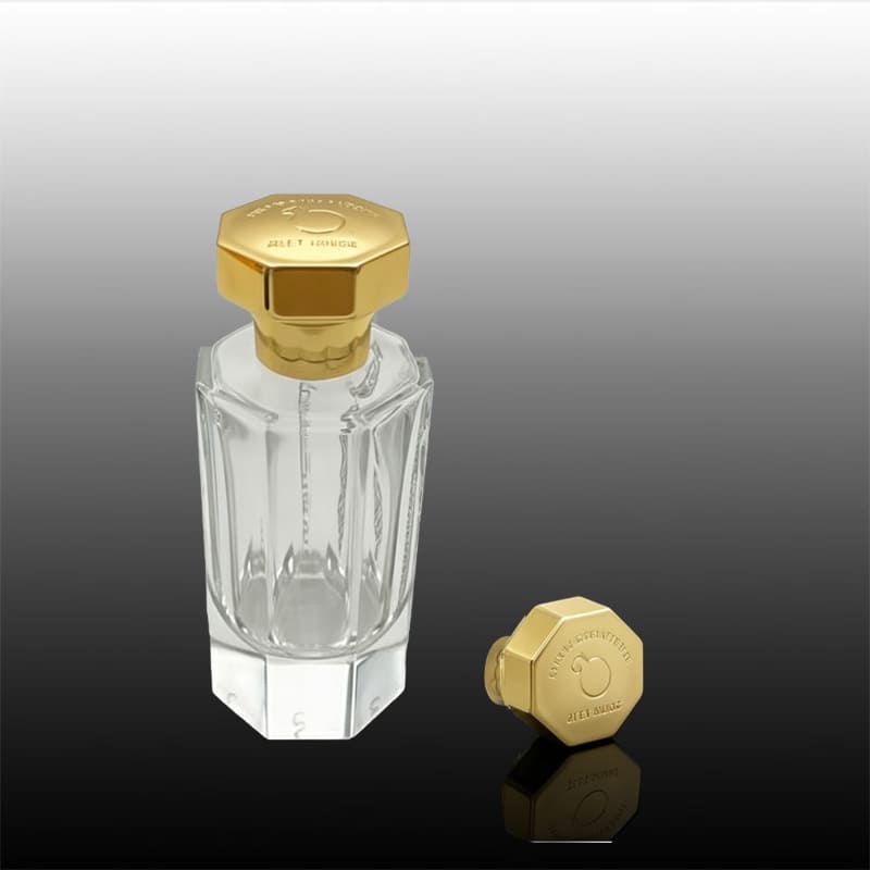 Luxury embossed perfume bottle cap with custom logo