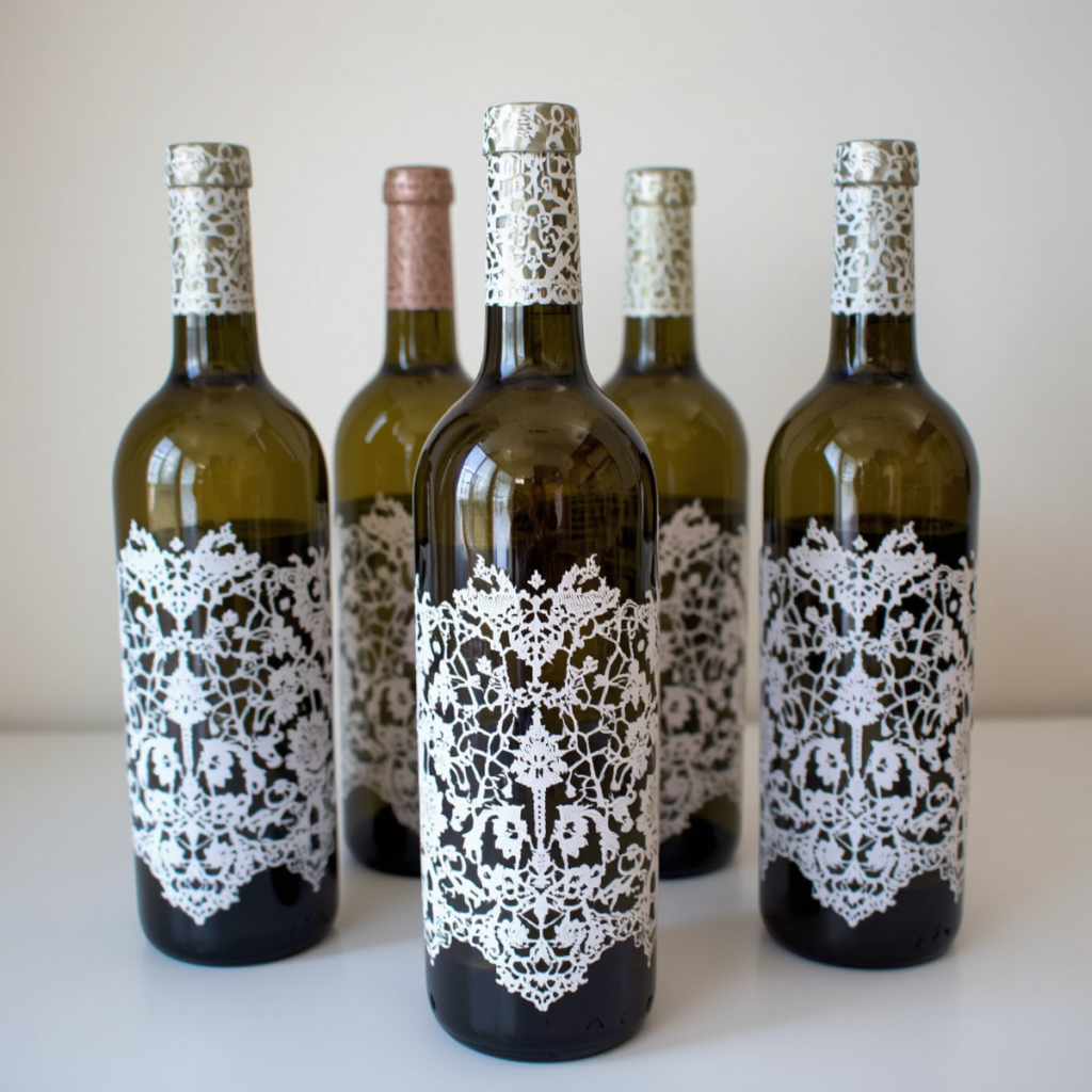 decoration ideas with wine bottles