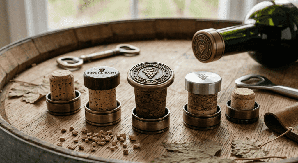 corking wine bottle cap